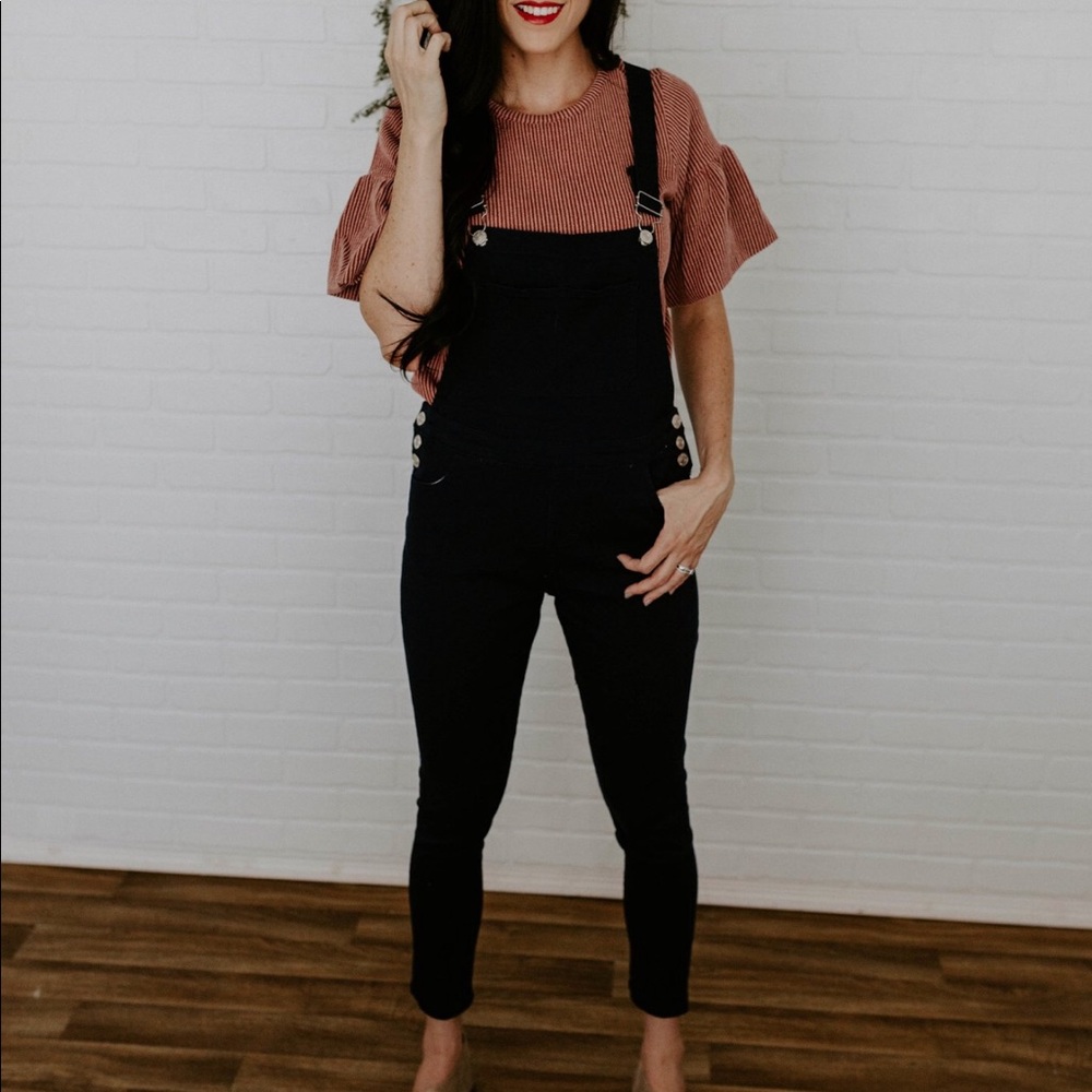 Denim Overalls - Navy - Picture 2 of 7